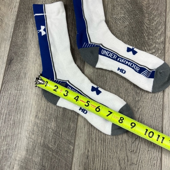 Under Armour Mens White/Blue Socks - Picture 8 of 8